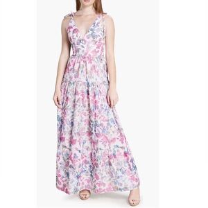 Dress The Population Pearl Floral Cotton Dress Medium